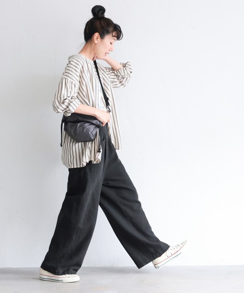 soulberry（ソウルベリー）の「よこがおワイドパンツ（その他パンツ・レディース・ブラック・5L/4L/3L/LL/L/M）」の3枚目の写真