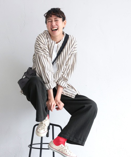 soulberry（ソウルベリー）の「よこがおワイドパンツ（その他パンツ・レディース・ブラック・5L/4L/3L/LL/L/M）」の6枚目の写真