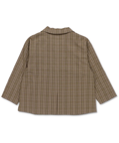 SPINNS（スピンズ）の「チェックダブルテーラードジャケット（テーラードジャケット・レディース・ブラック系その他/ブラウン系その他・ONESIZE）」の12枚目の写真