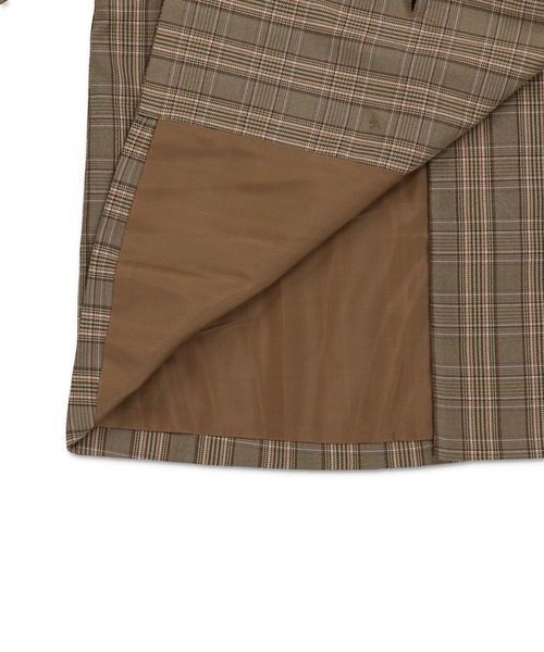 SPINNS（スピンズ）の「チェックダブルテーラードジャケット（テーラードジャケット・レディース・ブラック系その他/ブラウン系その他・ONESIZE）」の14枚目の写真