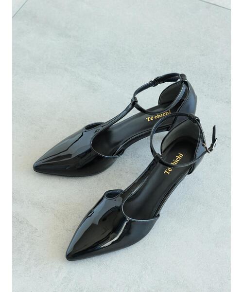 Te chichi（テチチ）の「Tストラップパンプス（パンプス・レディース・ブラック/ベージュ/シルバー・38/37）」の2枚目の写真