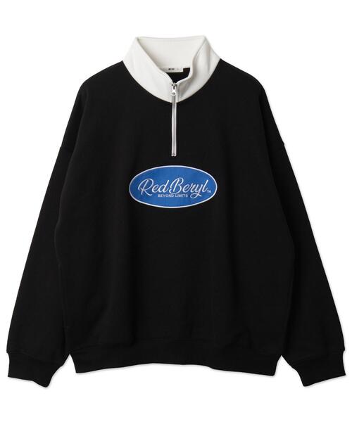 WEGO(ウィゴー)の「WEGO/サークルロゴハーフジッププルオーバー(スウェット・メンズ・ブラック/アイボリー/ダークグリーン・LARGE/MEDIUM)」の22枚目の写真