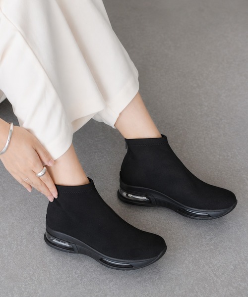 coca（ANDEX shoes product）（コカ）の「バックジップアップ クッションソール スニーカーブーツ（ブーツ・レディース・ブラック・LARGE/MEDIUM/SMALL）」の11枚目の写真