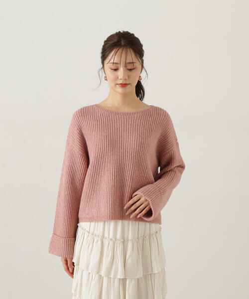 PROPORTION BODY DRESSING（プロポーションボディドレッシング）の「スパンコール畦ニット / 1214270010（ニット/セーター・レディース・グレー/ブルー/ピンク/ダークグレー/ベージュ・SMALL/MEDIUM）」の12枚目の写真