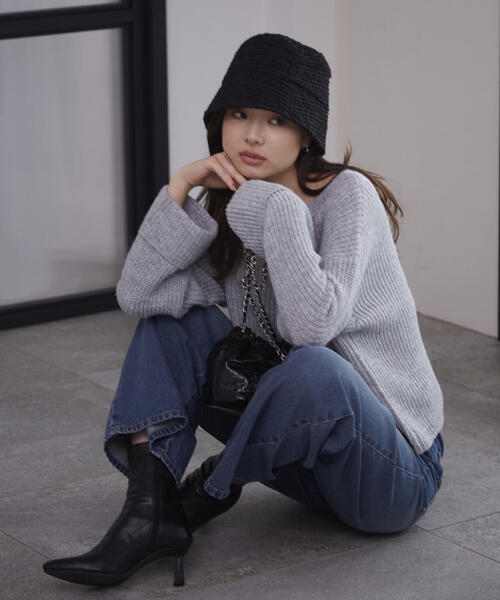 【セール】スパンコール畦ニット / 1214270010（ニット/セーター）｜PROPORTION BODY DRESSING（プロポーションボディドレッシング）