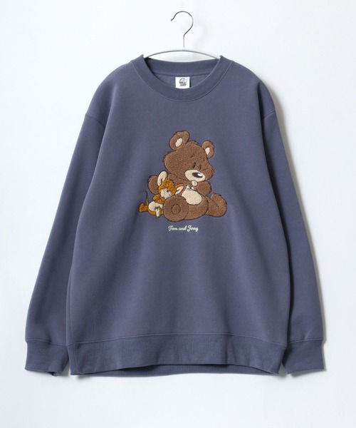 Tom&Jerry(トムアンドジェリー)の「WARNER TOM&JERRY(トムとジェリー)キャラクター サガラ刺繍 裏起毛スウェットトレーナー レディース(スウェット・レディース・ベージュ/ブラウン/グレー/グレイッシュブルー/ベージュ系その他/グリーン/ワインレッド/スミクロ・M/L)」の8枚目の写真