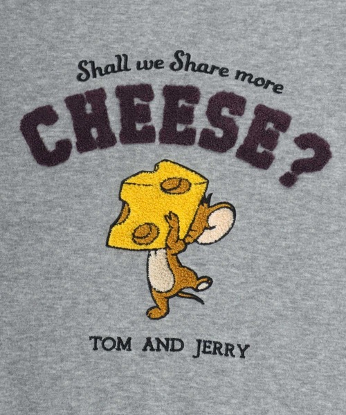 Tom&Jerry(トムアンドジェリー)の「WARNER TOM&JERRY(トムとジェリー)キャラクター サガラ刺繍 裏起毛スウェットトレーナー レディース(スウェット・レディース・ベージュ/ブラウン/グレー/グレイッシュブルー/ベージュ系その他/グリーン/ワインレッド/スミクロ・M/L)」の10枚目の写真