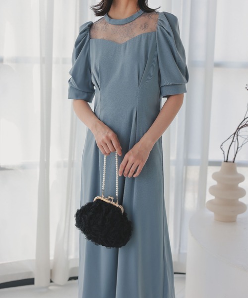 Dorry Doll(ドリードール)の「【ZOZO限定商品】デコルテレースペンシルドレス 結婚式お呼ばれワンピース オケージョンドレス(ドレス・レディース・チャコールグレー/ブラック/ブラウン/カーキ/ブルー・MEDIUM)」の10枚目の写真