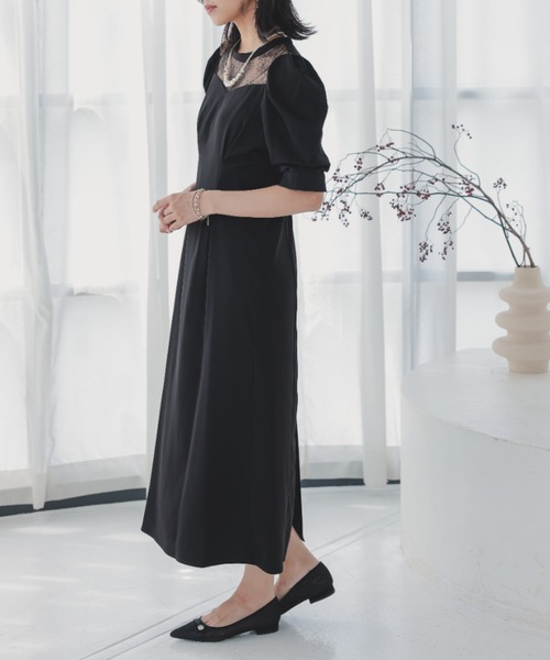 ZOZO限定商品】デコルテレースペンシルドレス 結婚式お呼ばれ