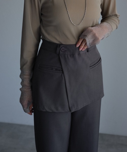 ap retro(アプレトロ)の「ラップ付きパンツ(その他パンツ・レディース・ブラック/ブラウン/グレー・SMALL/MEDIUM)」の8枚目の写真
