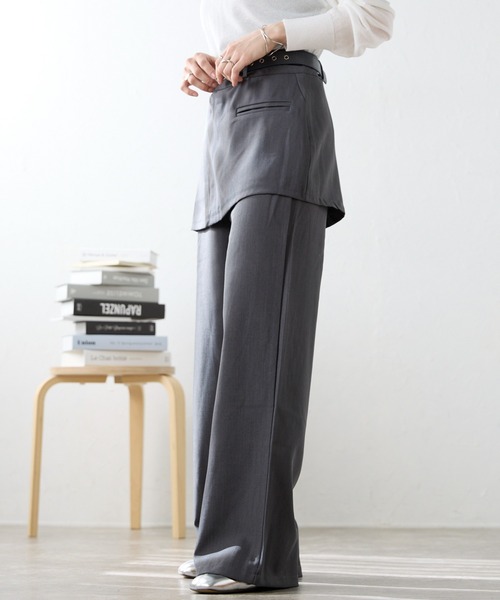 ap retro(アプレトロ)の「ラップ付きパンツ(その他パンツ・レディース・ブラック/ブラウン/グレー・SMALL/MEDIUM)」の12枚目の写真