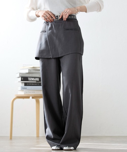 ap retro(アプレトロ)の「ラップ付きパンツ(その他パンツ・レディース・ブラック/ブラウン/グレー・SMALL/MEDIUM)」の10枚目の写真