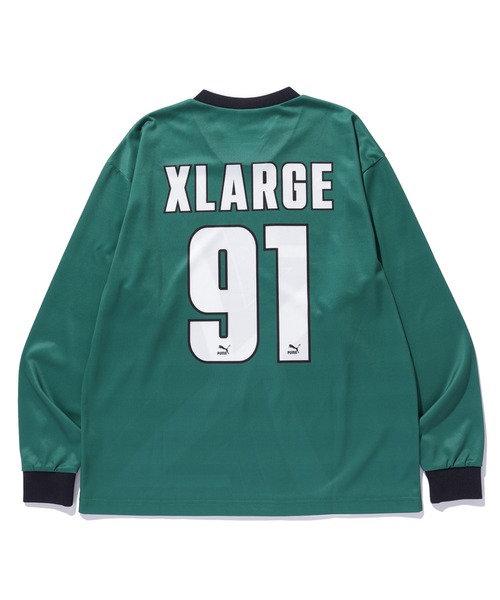 PUMA(プーマ)の「XLARGE×PUMA L/S SOCCER SHIRT(その他トップス・メンズ・グリーン・S/M/L/XL)」の2枚目の写真
