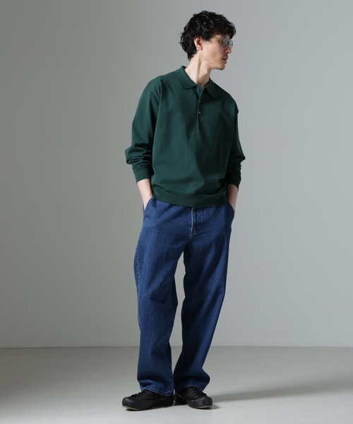 【セール】コットンソロナプレーティングニットポロ（ポロシャツ）｜nano･universe（ナノユニバース）