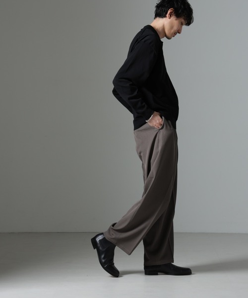 【セール】コットンソロナプレーティングニットポロ（ポロシャツ）｜nano･universe（ナノユニバース）