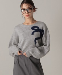 FOREVER 21 | 【2024FW】リボンジャガードニット(ニット/セーター)