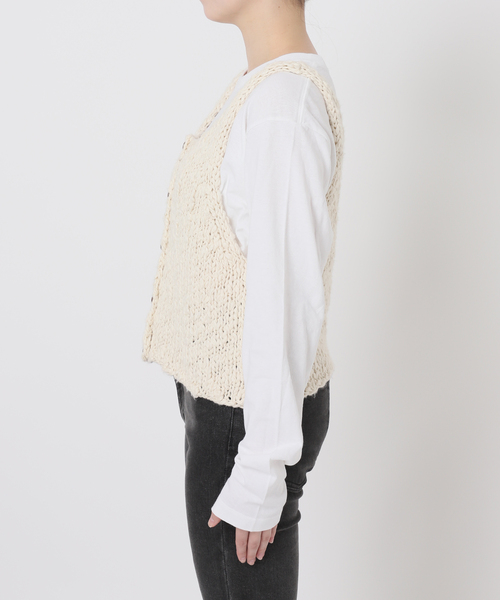 今季新品未使用★ジャーナルスタンダードレリュームレースベスト 追加》スラブジャージーベスト（ベスト）｜JOURNAL STANDARD relume