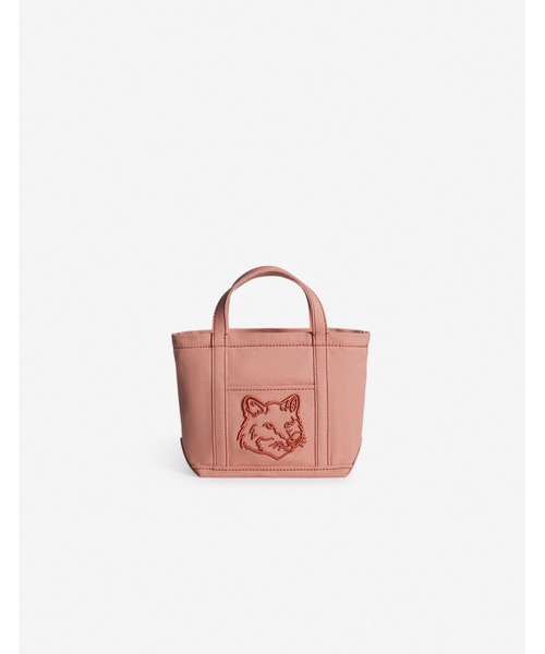 メゾン キツネ フォックスヘッド レザー ポケット ミニ トートバッグ FOX HEAD MINI TOTE（トートバッグ）｜Maison Kitsune（メゾン
