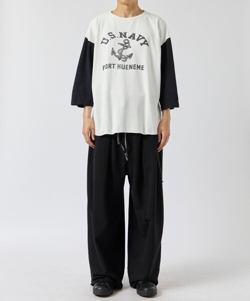 BOW WOW（バウワウ）の「【BOW WOW/バウワウ】USN SEEBEES BB CS（Tシャツ/カットソー・メンズ・ホワイト・S/M）」の2枚目の写真