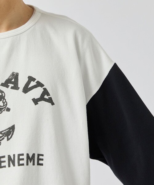 BOW WOW（バウワウ）の「【BOW WOW/バウワウ】USN SEEBEES BB CS（Tシャツ/カットソー・メンズ・ホワイト・S/M）」の8枚目の写真