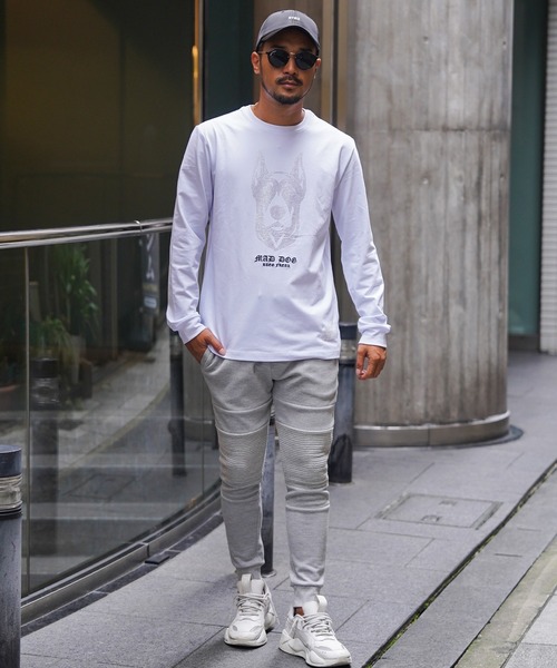 adamsJUGGLER(アダムスジャグラー)の「RTEGR.Sマッドドッグロングティー(Tシャツ/カットソー・メンズ・ブラック/ホワイト・S/M/L/XL/XXL)」の10枚目の写真