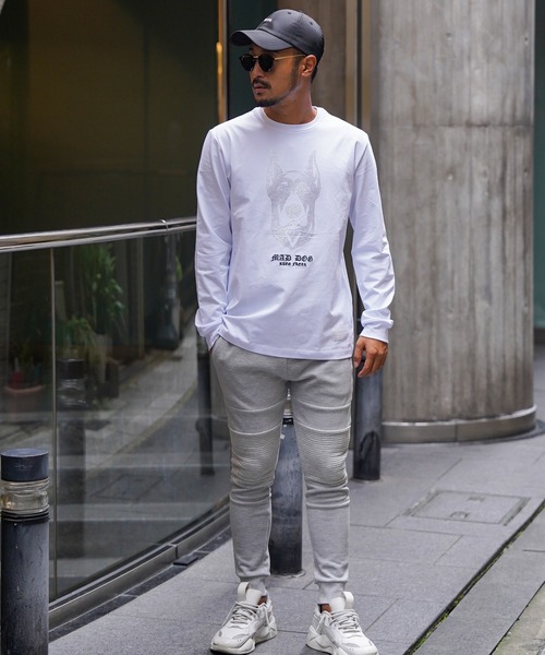 adamsJUGGLER(アダムスジャグラー)の「RTEGR.Sマッドドッグロングティー(Tシャツ/カットソー・メンズ・ブラック/ホワイト・S/M/L/XL/XXL)」の12枚目の写真