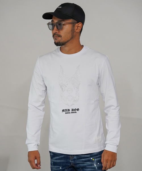 adamsJUGGLER(アダムスジャグラー)の「RTEGR.Sマッドドッグロングティー(Tシャツ/カットソー・メンズ・ブラック/ホワイト・S/M/L/XL/XXL)」の15枚目の写真