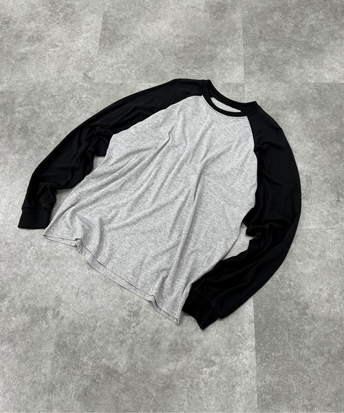 jiasecond.】ラグランオーバーロンT / トップス カットソー Y2K 長袖