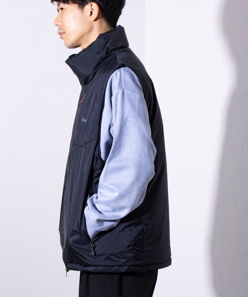 NANGA ダウンベスト XLサイズ 黒/カーキ NANGA ナンガ ダウンベスト