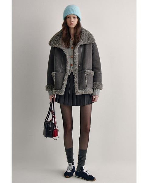 ワイドカラー ムートンジャケット FD24W360【Fano Studios