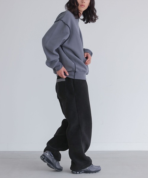 n'OrLABEL（ノアールレーベル）の「【SETUP対応】『ボアストレートパンツ』（その他パンツ・メンズ・ブラック/ベージュ・L/M）」の22枚目の写真