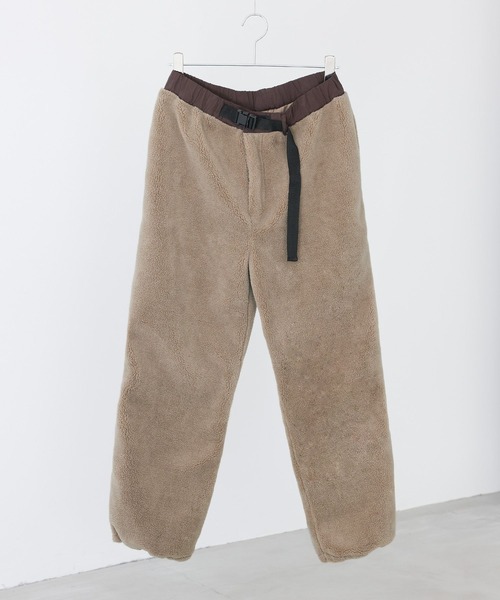 n'OrLABEL（ノアールレーベル）の「【SETUP対応】『ボアストレートパンツ』（その他パンツ・メンズ・ブラック/ベージュ・L/M）」の8枚目の写真