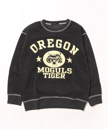 ★日本製 Americana アメカジ プリント スウェット トレーナー 日本製 a アメカジ カレッジ プリント スウェット トレーナー