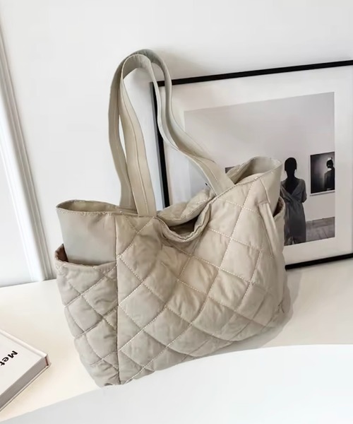 セール】FReePLACe/大容量キルティングトートバッグ X12343（トート