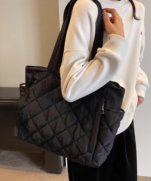 FReePLACe/大容量キルティングトートバッグ X12343（トートバッグ