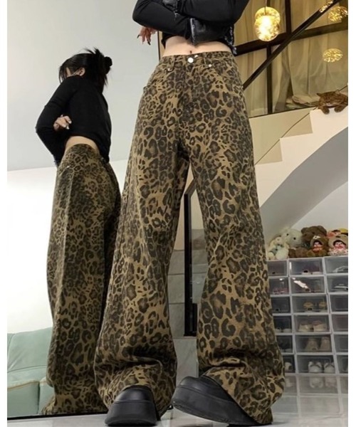 FUNdaysion(ファンデイション)の「レオパード柄パンツ(その他パンツ・レディース・ブラウン・S/M/L)」の7枚目の写真
