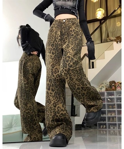 FUNdaysion(ファンデイション)の「レオパード柄パンツ(その他パンツ・レディース・ブラウン・S/M/L)」の12枚目の写真