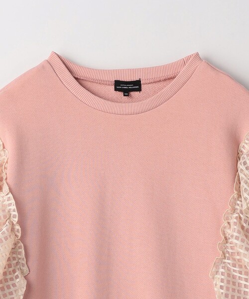 green label relaxing（グリーンレーベルリラクシング）の「裏毛 チュールフリル ワンピース / キッズ  100cm-130cm（ワンピース・キッズ・グレー/ライトピンク/ダークグレー・100cm/130cm/110cm/120cm）」の10枚目の写真