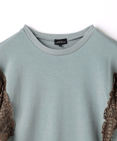 green label relaxing（グリーンレーベルリラクシング）の「裏毛 チュールフリル ワンピース / キッズ  100cm-130cm（ワンピース・キッズ・グレー/ライトピンク/ダークグレー・100cm/130cm/110cm/120cm）」の21枚目の写真