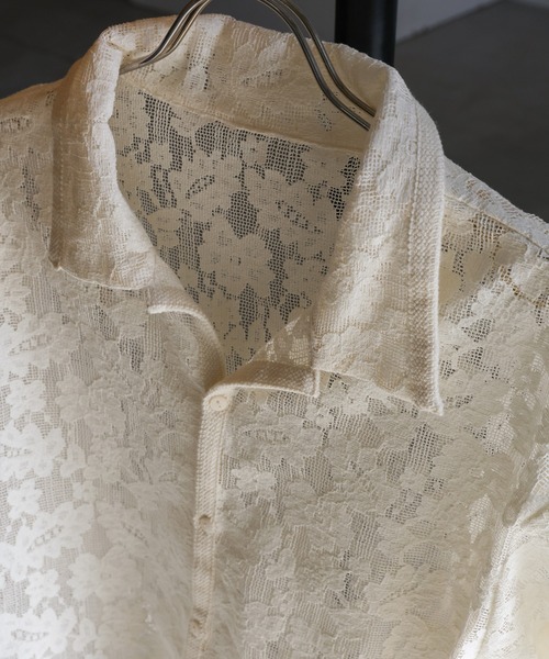 select MOCA(セレクトモカ)の「メッシュレースシャツ(シャツ/ブラウス・レディース・ブラック/アイボリー・FREE)」の17枚目の写真