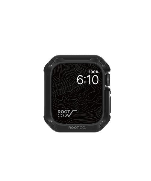 デジタル腕時計 八角形 Apple Watchケース ブラック Apple Watch Series 9/SE(第2/1世代)/8/7/6/5/4 (40-41mm / 44