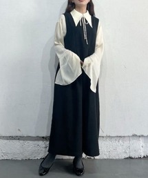 BACK CONSCIOUS ROSE DRESS/ブラックコンシャスローズワンピース