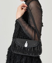 ストーン付き サテンミニバッグ TINA:JOJUN