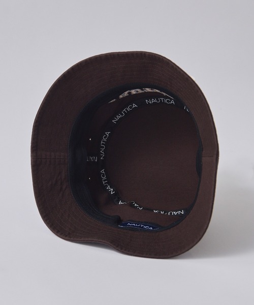 NAUTICA（ノーティカ）の「【NAUTICA】カレッジロゴ バケットハット NT062（ハット・メンズ・ブラウン/グリーン/ブラック・FREE）」の11枚目の写真