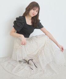 MAJESTIC LEGON | チュールギャザーティアードスカート(スカート)