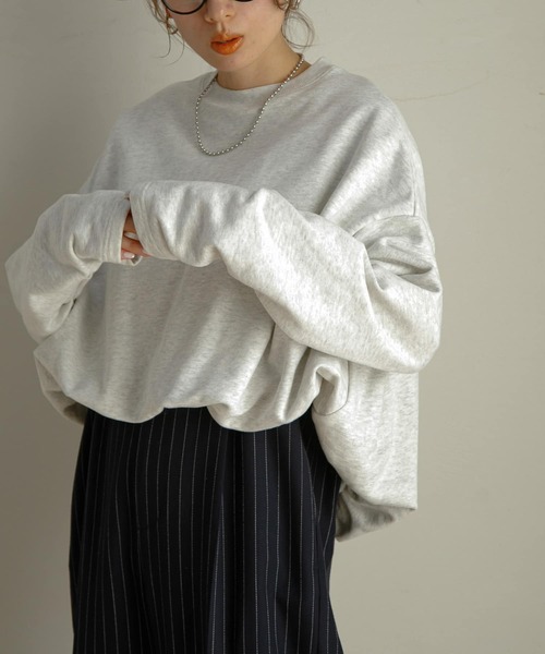 URBAN RESEARCH Sonny Label（アーバンリサーチサニーレーベル）の「バルーンヘムスウェットプルオーバー（スウェット・レディース・ブラック/ホワイト系その他/オフホワイト・FREE）」の3枚目の写真