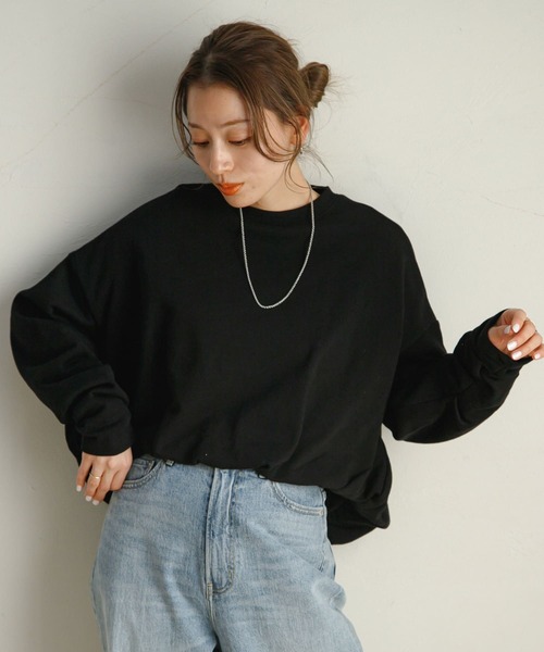 URBAN RESEARCH Sonny Label（アーバンリサーチサニーレーベル）の「バルーンヘムスウェットプルオーバー（スウェット・レディース・ブラック/ホワイト系その他/オフホワイト・FREE）」の7枚目の写真