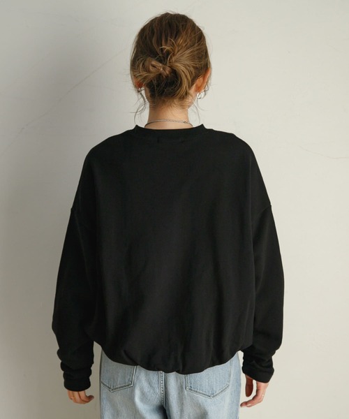 URBAN RESEARCH Sonny Label（アーバンリサーチサニーレーベル）の「バルーンヘムスウェットプルオーバー（スウェット・レディース・ブラック/ホワイト系その他/オフホワイト・FREE）」の9枚目の写真