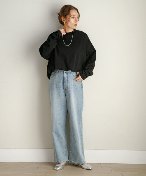 URBAN RESEARCH Sonny Label（アーバンリサーチサニーレーベル）の「バルーンヘムスウェットプルオーバー（スウェット・レディース・ブラック/ホワイト系その他/オフホワイト・FREE）」の10枚目の写真