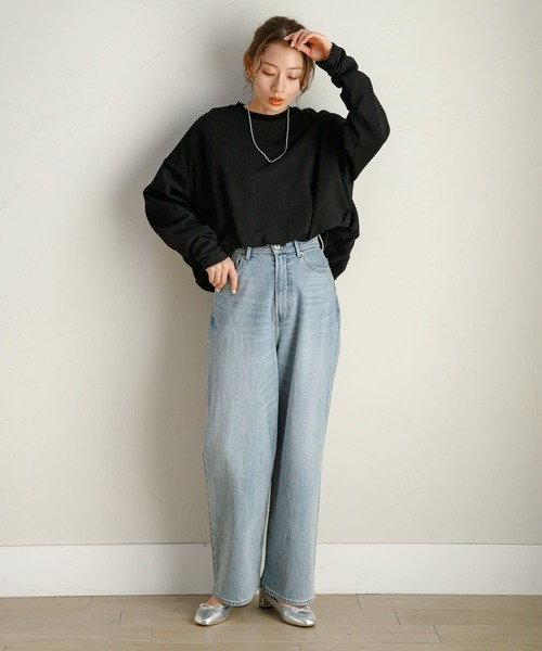 URBAN RESEARCH Sonny Label（アーバンリサーチサニーレーベル）の「バルーンヘムスウェットプルオーバー（スウェット・レディース・ブラック/ホワイト系その他/オフホワイト・FREE）」の11枚目の写真